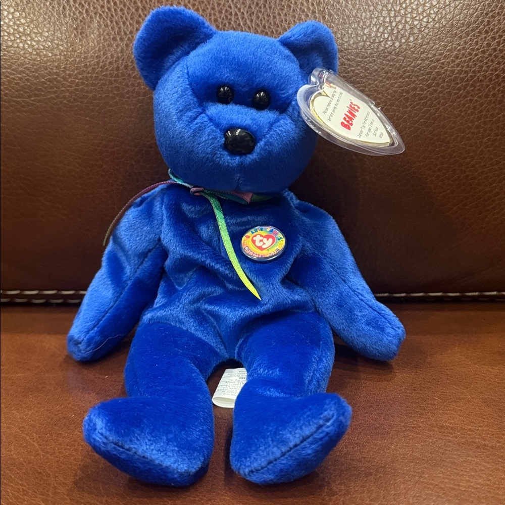 Ty Original Beanie Baby “Clubby” the Bear Retired Vintage Stuffed Plush Animal